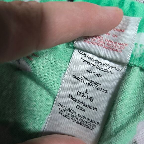 Holiday Time Wom LG Vtg MCM Inspired Reindeer Christmas Pajama PJ Set Velour EUC - Picture 6 of 9